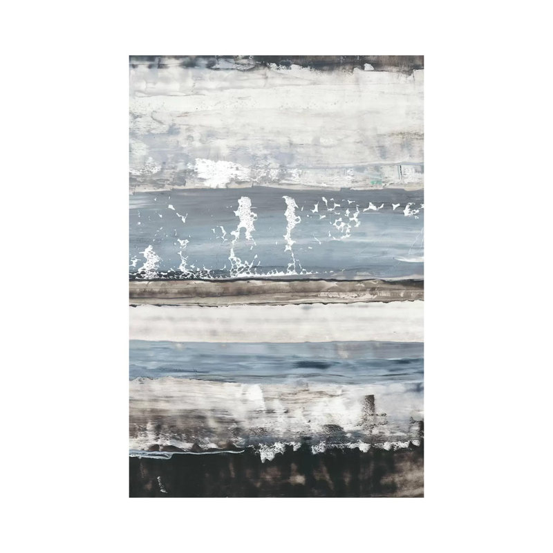 "Icy horizon I" par Ethan Harper, reproduction d’art, H 12 po x l 8 po x P 0,75 po, Toile tendue, Pas de tapis