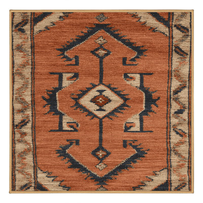 Machine Washable Persian Brown Area Rug