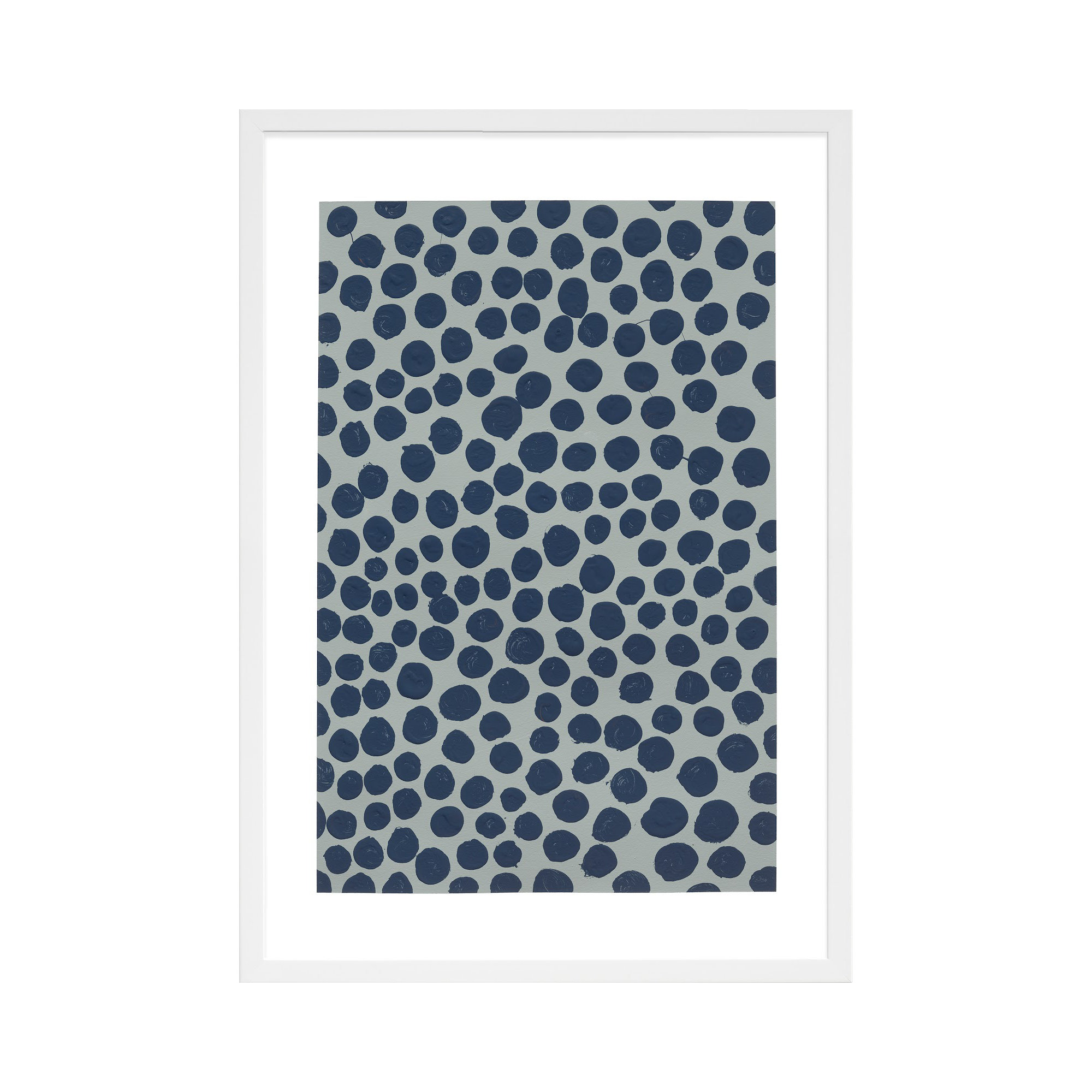Blackberry On Gray by Michela Sorrentino, 20" H x 14" W x 1.25" D, White