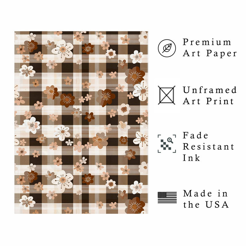 Motif floral d'automne sans cadre III