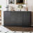 56” W Sideboard Buffet with 2 Drawers, Storage Cabinets, Buffet Table with Adjustable Shelves-1169458925