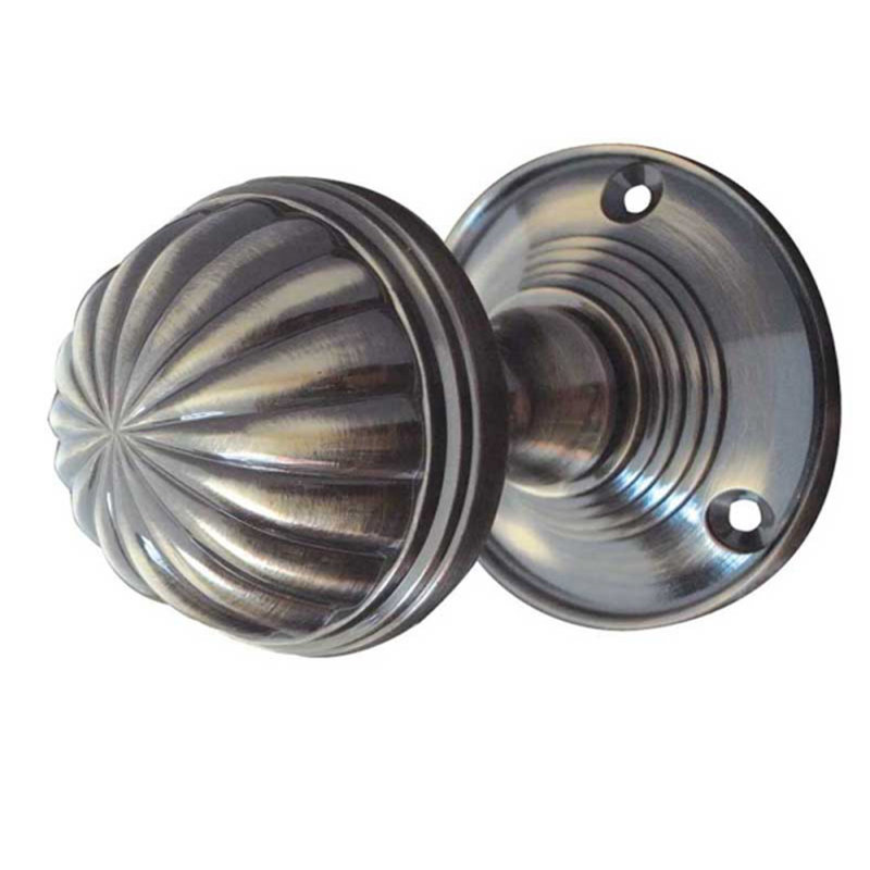 Passage Knobset, Antique Bronze