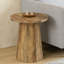 Table d'appoint en bois avec base octogonale-1394377813