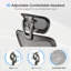 Chaise de bureau ergonomique, chaise de bureau en filet avec support lombaire réglable et appui-tête, chaise d'ordinateur confortable avec fauteuil pivotant inclinable à accoudoirs 3D pour la maison et le bureau-2131784510