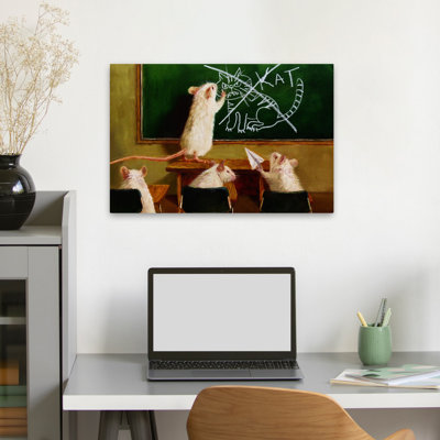 When The Cat Is Away - Animals Urban And Pop Surrealism Education Humor Art