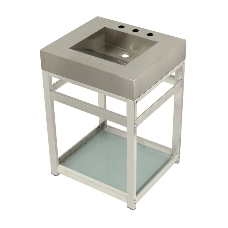 Fauceture 25" Single Bathroom Vanity Set, Polished Nickel
