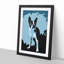 Boston Terrier Dog in Abstract - Framed Print-55679099-55679096
