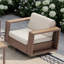 Chaise de patio pivotante 36,5 po avec coussins rotatifs
