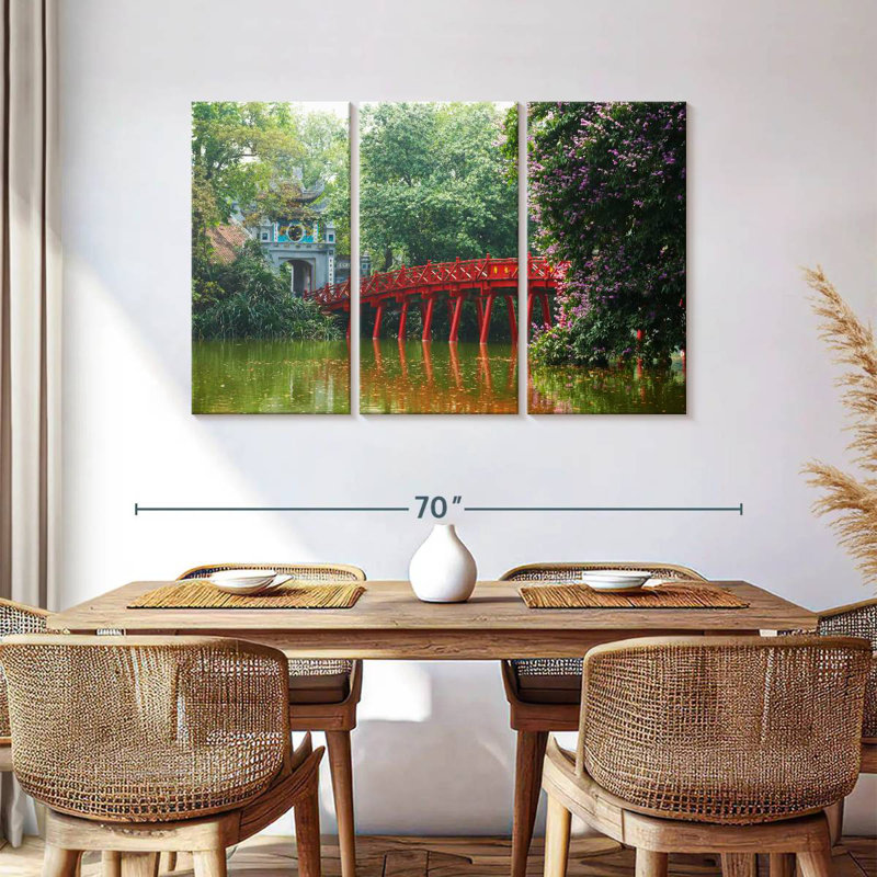 Lilie Hanoi Huc Bridge, H 36 po x l 57 po
