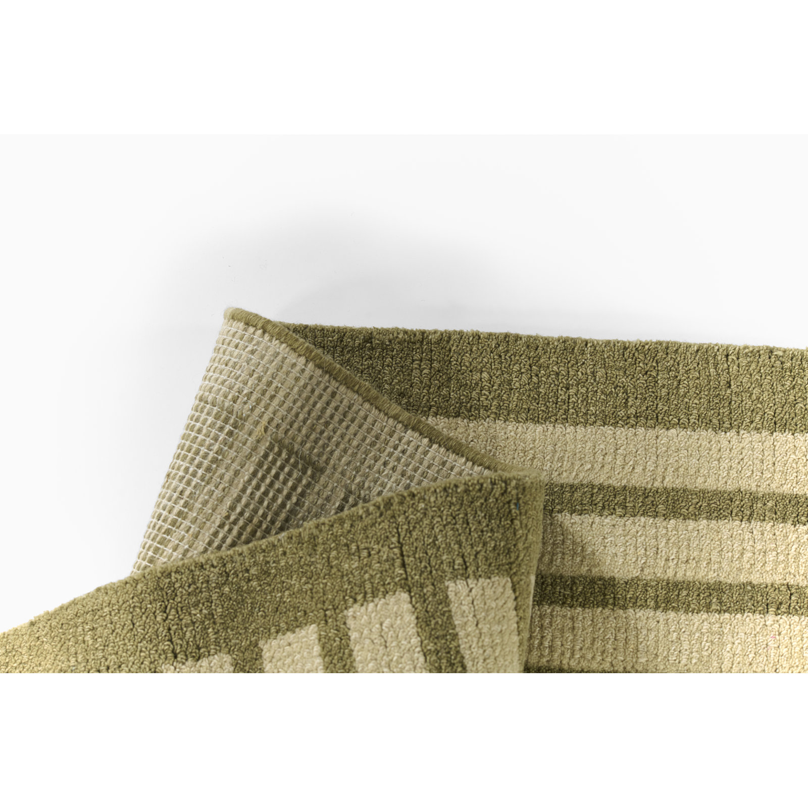 Theresa Green Hand-Woven Geometric Wool Rug, 2'6" X 8' Runner