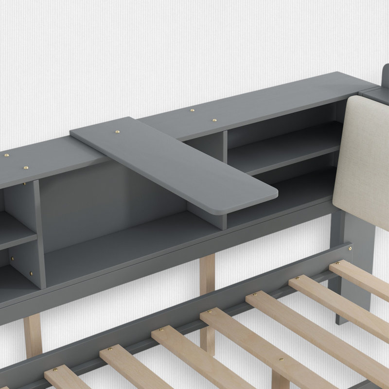 Platform Bed with Trundle