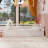 Full Size Montessori Floor Bed With High Security Barrier & Door, White-97791978-97791979