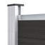 Makris Fence Panel WPC 175x186 cm Black