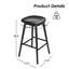 Tabourets de bar en bois durable avec siège de selle, chaises de cuisine rustiques modernes