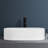 Topcraft 19.29" White Ceramic Vessel Bathroom Sink, Rectangular Above Counter Vanity Basin