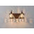 Textured Coffee Bronze Vanity Lights With Clear Glass Shade-302156045-331994929