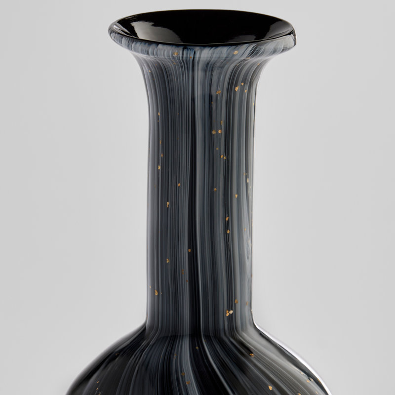 Infinity Handmade Glass Table Vase, 17.5" H x 5.5" W x 5.5" D