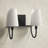 Alata 2-Light Dimmable Vanity Light with Fabric Shades-2110842218