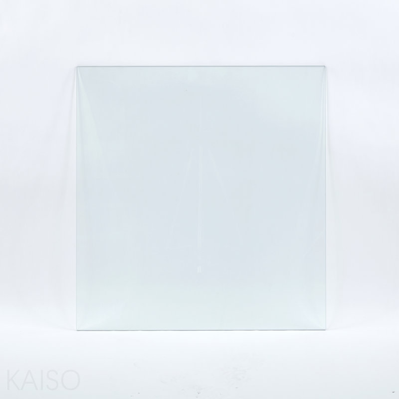 Tempered Clear Glass Top.80cm Square