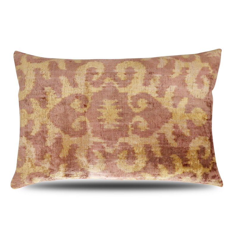 Coussin décoratif, Brun / beige, 16 po x 24 po, Rectangulaire