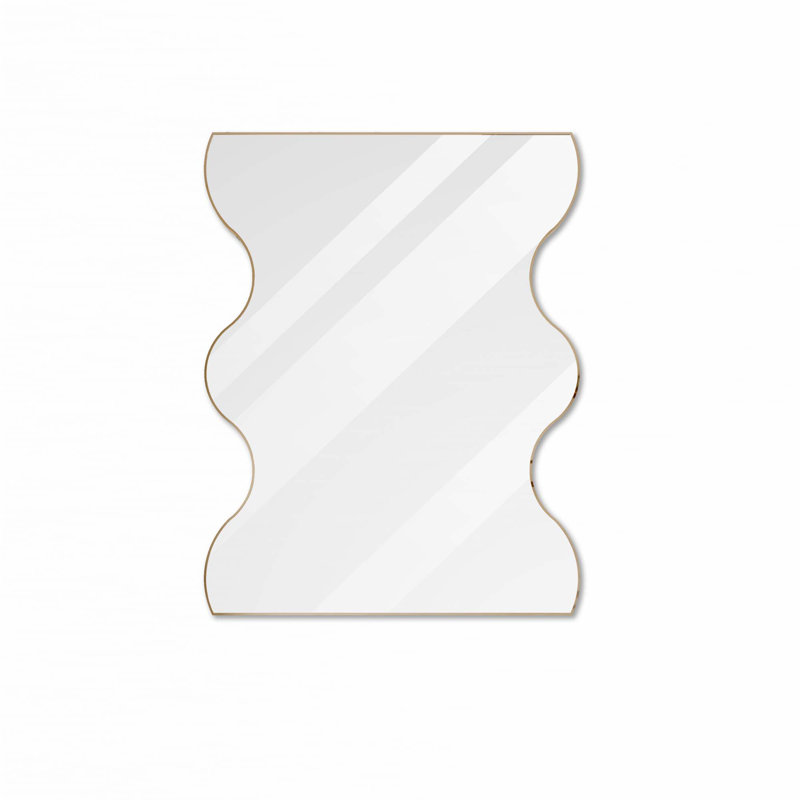 Rectangular Mirror Wall Mirror, Gold