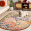 Tapis floral en laine et coton touffeté à la main Elrey-982322842