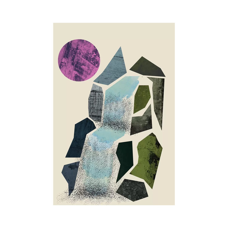 Cascade by Flatowl - No Frame Gallery-Wrapped Canvas Giclée on Canvas, 30.48cm H x 20.32cm W