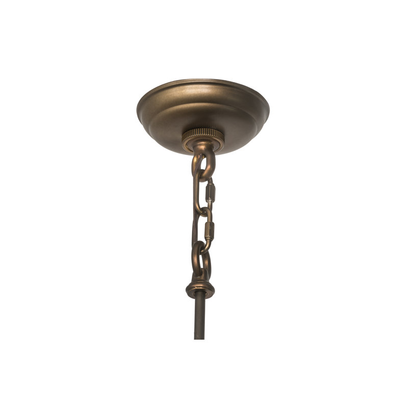 Rustic Lodge 4 - Light Pendant, 71" H x 24" W x 24" D, Antique Copper