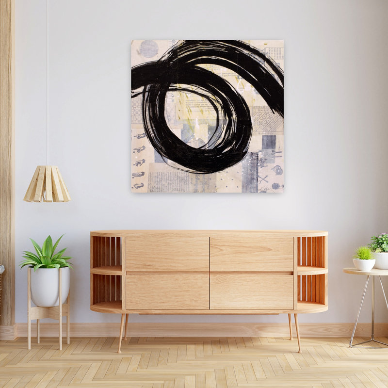 «Brushstroke No. 8», art contemporain abstrait, H 36 po x l 36 po