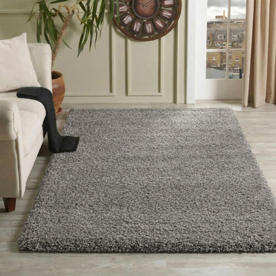 Esterly Solid Colour Shag Area Rug