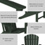 Chaise Adirondack pliante en PEHD pour l'extérieur-589978312