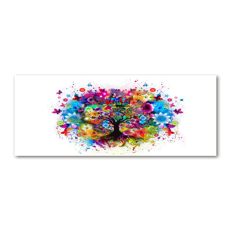 Colorful tree 1 Piece Wrapped Canvas Wall Art