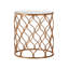 Lizeth Glass Top Pedestal Nesting Tables