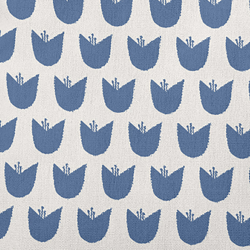 Housse et insert de coussin en polyester Breeland, Bleu cadet, 16 po x 16 po, Bas