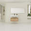 Meuble-lavabo mural avec lavabo en résine, tiroir et meuble-lavabo