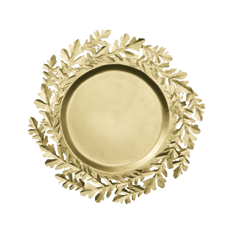 Gilded Leaves Charger