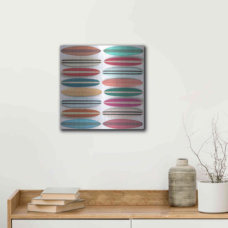 «Surfboard Pattern» par Edward M. Fielding, H 12 po x l 12 po