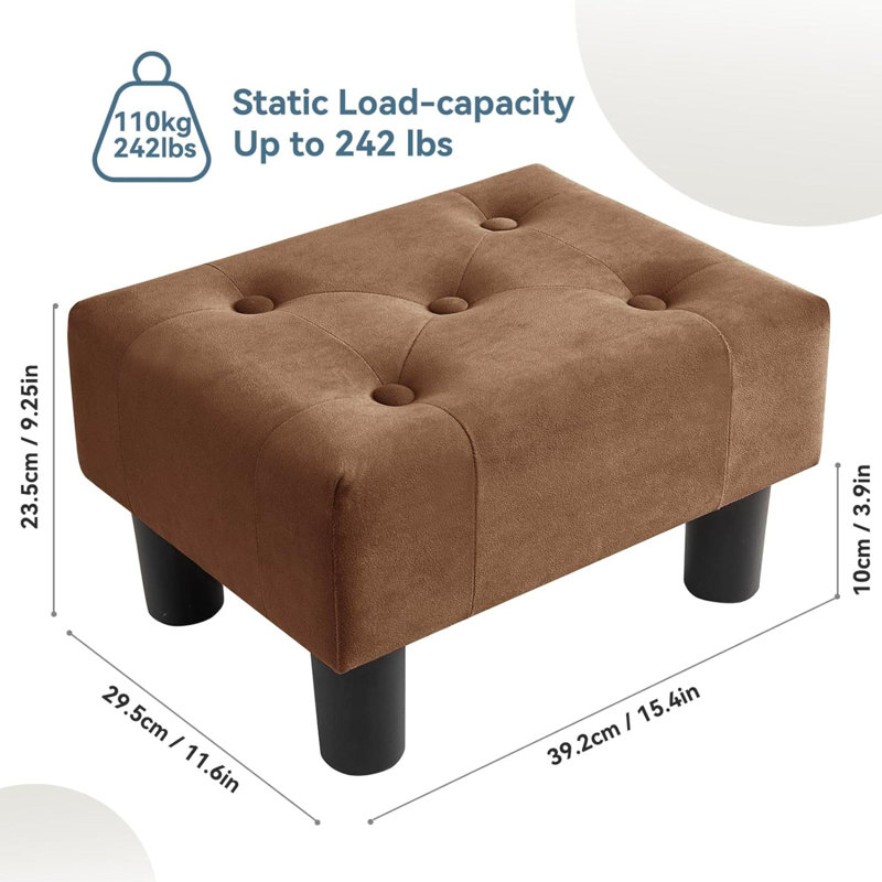 Tabouret d'appoint Estephen, Brun