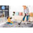 6X9 Area Rug For Living Room, Dorm Room - , Stain , Non-Shedding, Multi Color Home Office Style,-14686799