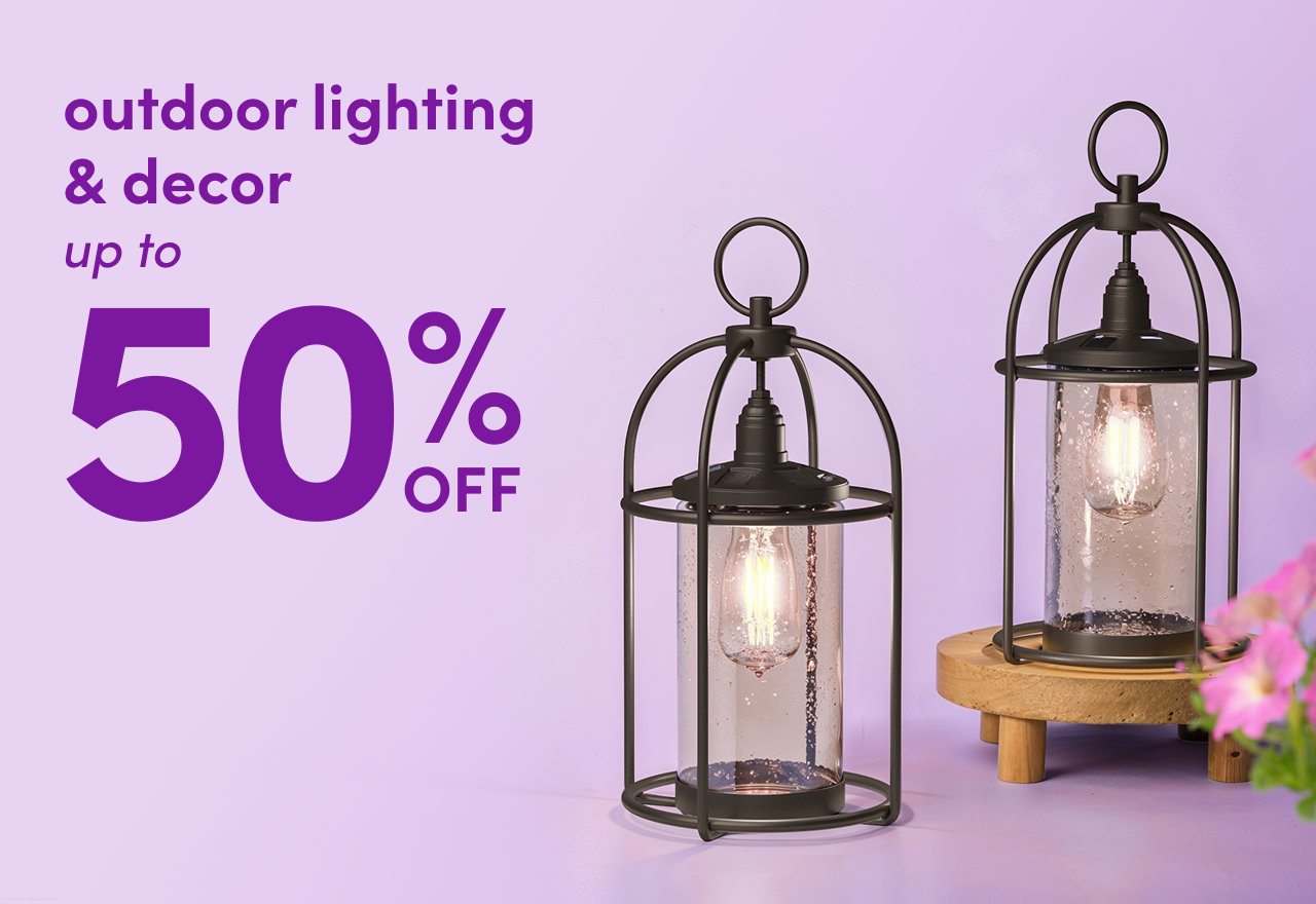 outdoor lighting & decor clearance