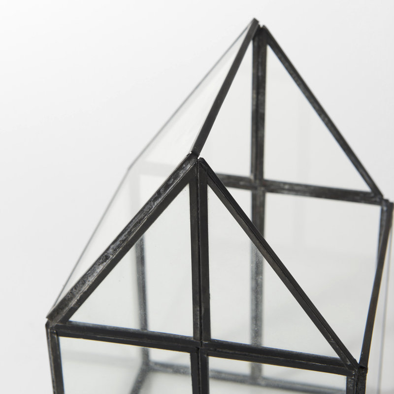 Terrarium en verre Navin, H 10 po x l 6,1 po x P 6,1 po