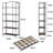Lejon No Assembly Folding Etagere Bookcase-535560366-535560364