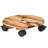 Wood Planter Caddy with Rotating Casters, Set of 3-1702850485