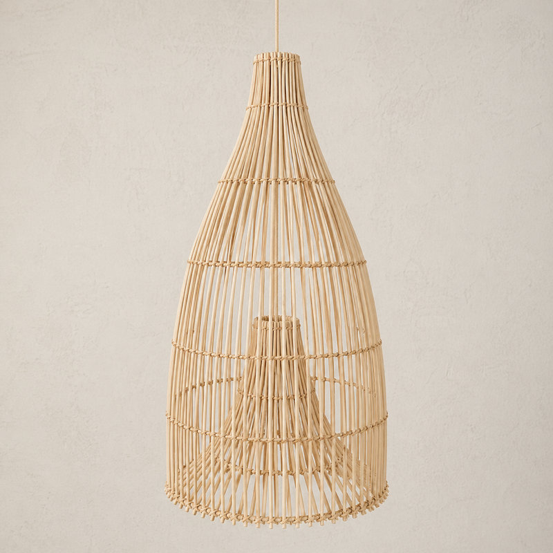 Bastian Handcrafted Natural Rattan Pendant Light Shade