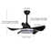 36 Inch Modern Ceiling Fan With Lights&Remote Control