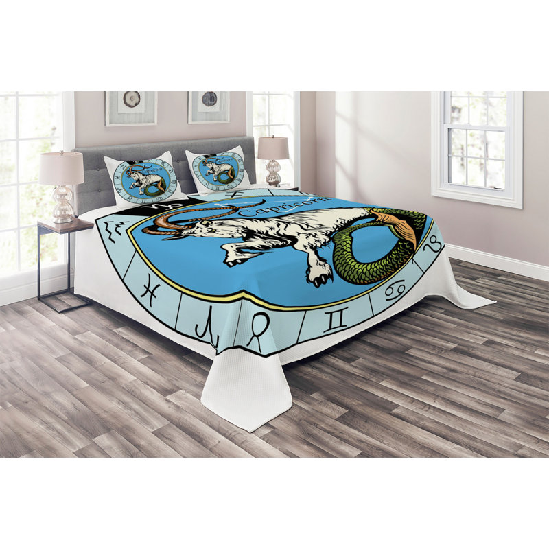 Eclectic Polyester Coverlet, King Bedspread + 2 Shams
