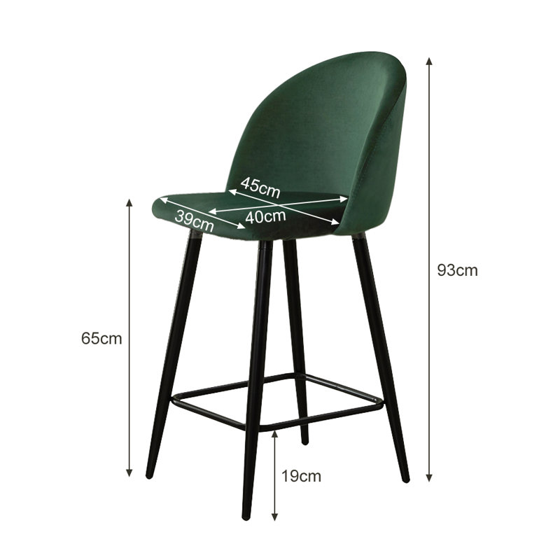 Woodworth Counter Stool, Green