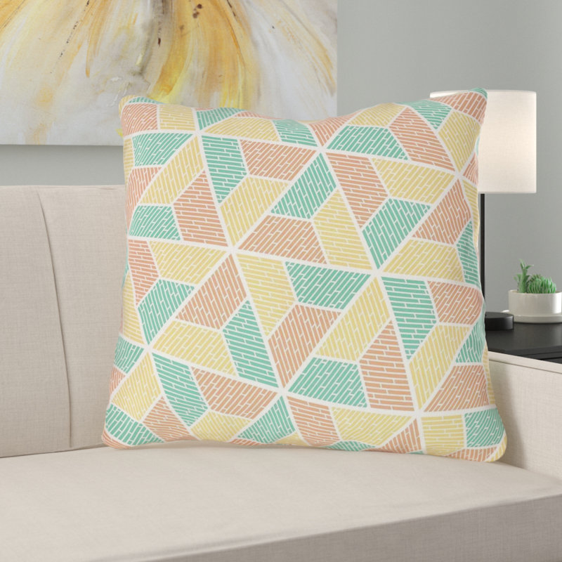 Housse de coussin en coton Katelyn Elizabeth, H 20 po x l 20 po