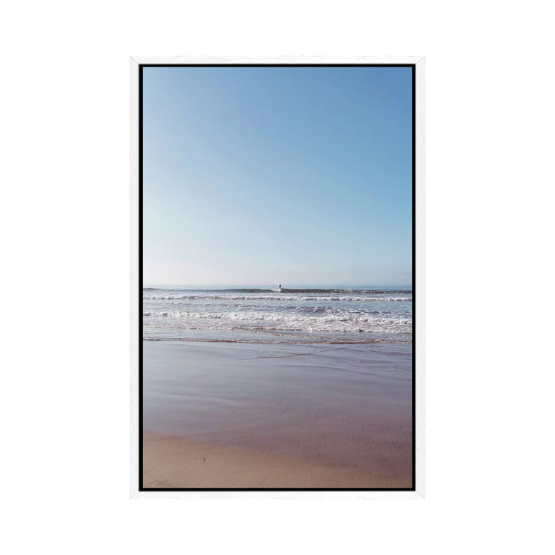 California Surfing V by Bethany Young - Print on Canvas, White Framed, 66.04cm H x 45.72cm W x 3.81cm D