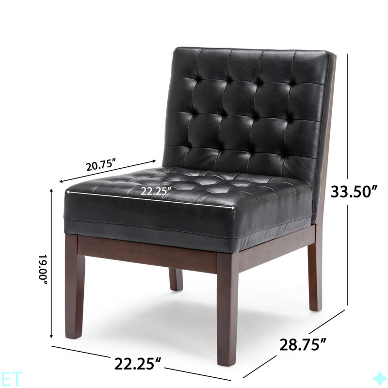 ACCENT CHAIR, chaise capitonnée, chaise écologique, Noir